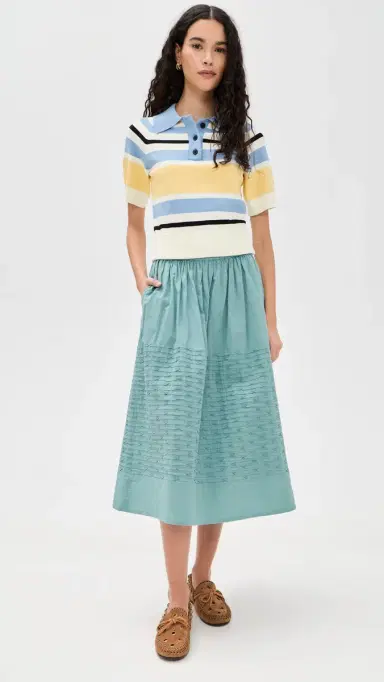 Sea Violet Ramie Skirt Blue | Thumbnail 5 Sea Violet Ramie Skirt Blue | Thumbnail 5