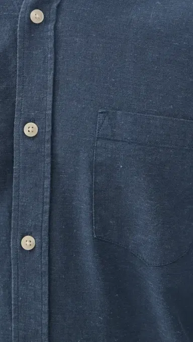Marine Layer Better Than inen Shirt Navy | Thumbnail 6 Marine Layer Better Than inen Shirt Navy | Thumbnail 6