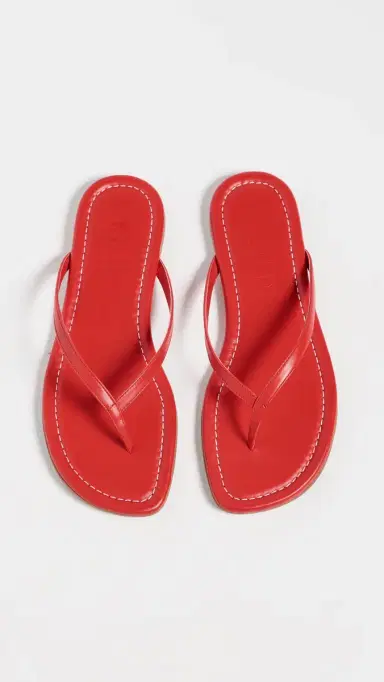 STAUD Freja Thong Sandals Red Rose | Thumbnail 5 STAUD Freja Thong Sandals Red Rose | Thumbnail 5
