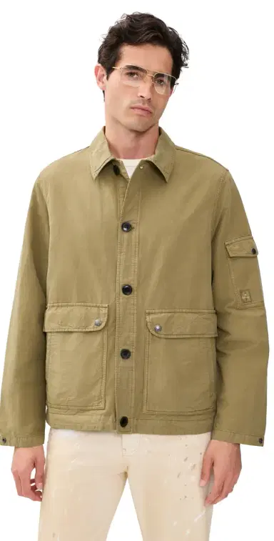PS Paul Smith Shirt Jacket Olive Green | Thumbnail 1 PS Paul Smith Shirt Jacket Olive Green | Thumbnail 1
