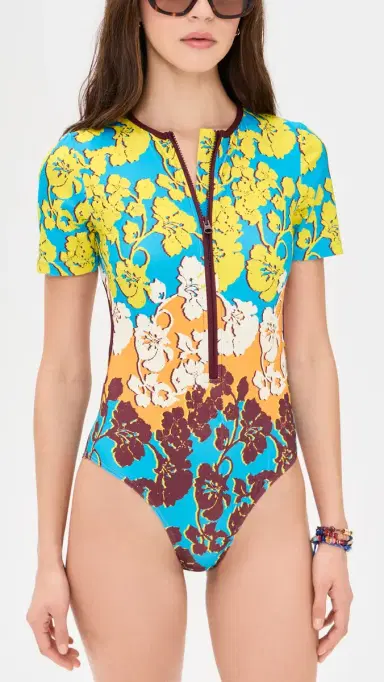 ALÉMAIS plice Short Sleeve One Piece Multi | Thumbnail 5 ALÉMAIS plice Short Sleeve One Piece Multi | Thumbnail 5