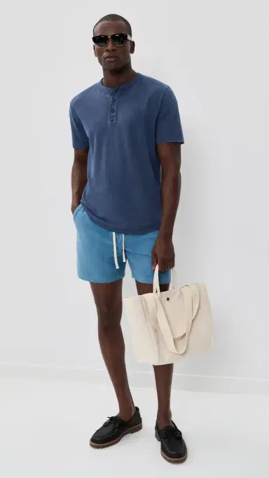 Marine Layer aturday Beach Shorts 6 Cornflower Blue | Thumbnail 5 Marine Layer aturday Beach Shorts 6 Cornflower Blue | Thumbnail 5