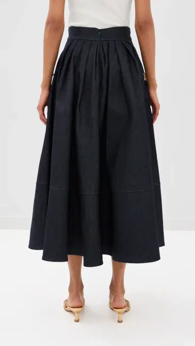 FRANÇOISE Joe Denim Skirt Indigo | Thumbnail 3 FRANÇOISE Joe Denim Skirt Indigo | Thumbnail 3