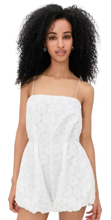 FAITHFULL Rosella Romper Dolce Broderie White | Thumbnail 1 FAITHFULL Rosella Romper Dolce Broderie White | Thumbnail 1