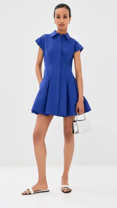 SIMKHAI Clemmie Mini Dress Blueberry | Thumbnail 5 SIMKHAI Clemmie Mini Dress Blueberry | Thumbnail 5