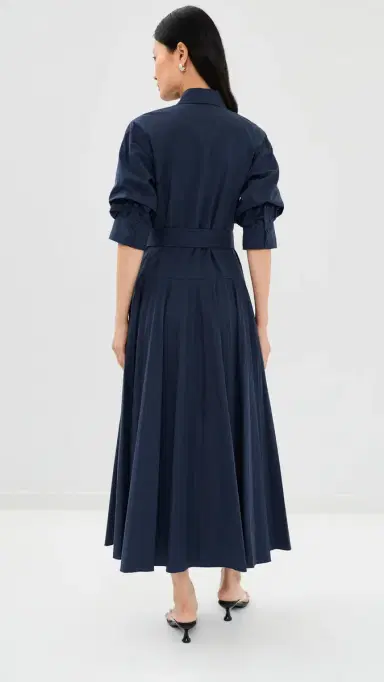 Simkhai Arlo Belted Maxi Dress Midnight S | Thumbnail 3 Simkhai Arlo Belted Maxi Dress Midnight S | Thumbnail 3