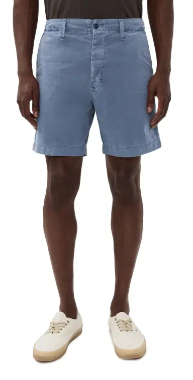Save Khaki Cotton Relaxed Shorts 7 Union Blue | Thumbnail 1 Save Khaki Cotton Relaxed Shorts 7 Union Blue | Thumbnail 1