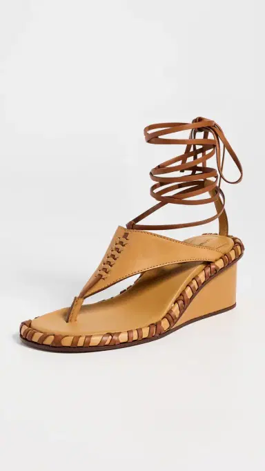 Zimmermann Alchemy Wedge Sandals Ochre | Thumbnail 2 Zimmermann Alchemy Wedge Sandals Ochre | Thumbnail 2