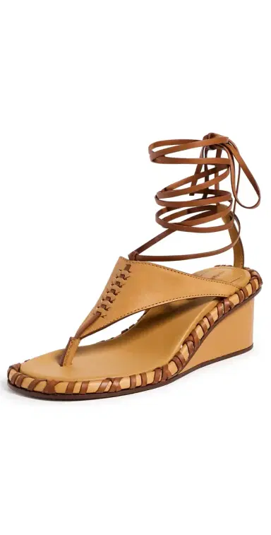 Zimmermann Alchemy Wedge Sandals Ochre | Thumbnail 1 Zimmermann Alchemy Wedge Sandals Ochre | Thumbnail 1