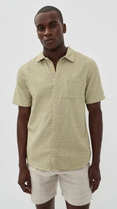 Marine Layer Classic tretch elvage Shirt age hell Print | Thumbnail 2 Marine Layer Classic tretch elvage Shirt age hell Print | Thumbnail 2