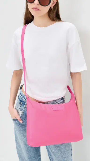 MM6 MAISON MARGIELA Numeric Nylon Crossbody Bag Carmine Rose One Size | Thumbnail 3 MM6 MAISON MARGIELA Numeric Nylon Crossbody Bag Carmine Rose One Size | Thumbnail 3