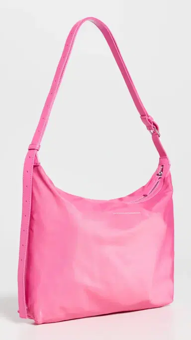 MM6 MAISON MARGIELA Numeric Nylon Crossbody Bag Carmine Rose One Size | Thumbnail 4 MM6 MAISON MARGIELA Numeric Nylon Crossbody Bag Carmine Rose One Size | Thumbnail 4