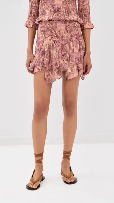 Isabel Marant Ceiva Silk Mini Skirt Pink | Thumbnail 2 Isabel Marant Ceiva Silk Mini Skirt Pink | Thumbnail 2