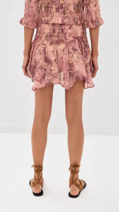 Isabel Marant Ceiva Silk Mini Skirt Pink | Thumbnail 3 Isabel Marant Ceiva Silk Mini Skirt Pink | Thumbnail 3