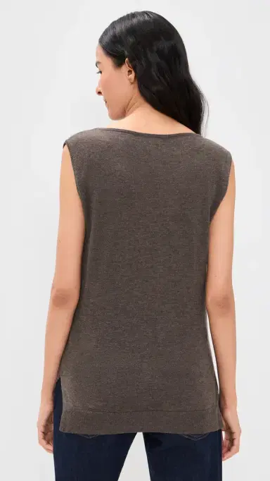 St. Agni Fine Merino Tie Waist Top Mulch S | Thumbnail 3 St. Agni Fine Merino Tie Waist Top Mulch S | Thumbnail 3
