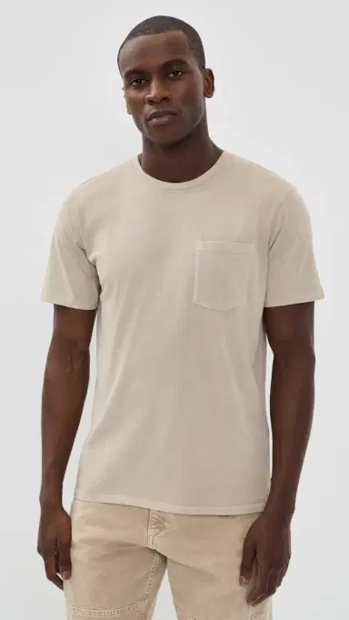 rag & bone Garment Dye Classic Pocket Tee Taupe | Thumbnail 2 rag & bone Garment Dye Classic Pocket Tee Taupe | Thumbnail 2