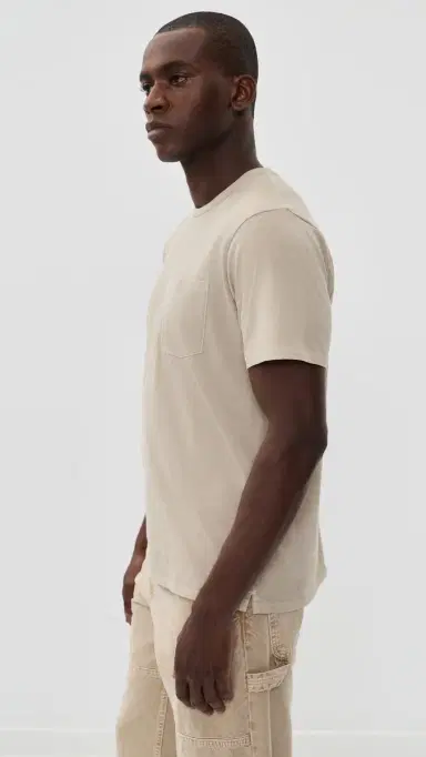 rag & bone Garment Dye Classic Pocket Tee Taupe | Thumbnail 4 rag & bone Garment Dye Classic Pocket Tee Taupe | Thumbnail 4