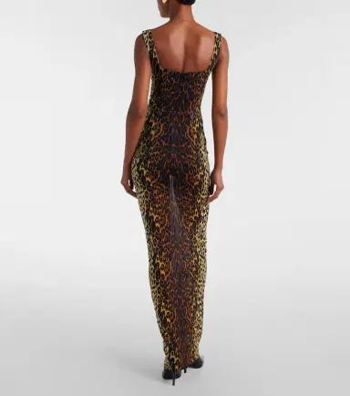 Alex Perry Leopard-print mesh gown | Thumbnail 3 Alex Perry Leopard-print mesh gown | Thumbnail 3