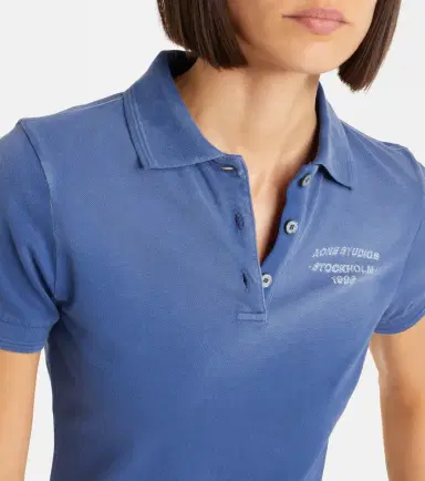 Acne Studios Faded cotton-blend piqué polo shirt | Thumbnail 5 Acne Studios Faded cotton-blend piqué polo shirt | Thumbnail 5