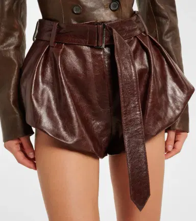Magda Butrym Belted leather shorts | Thumbnail 6 Magda Butrym Belted leather shorts | Thumbnail 6
