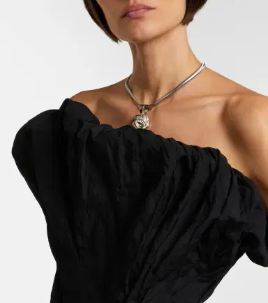 Magda Butrym Draped cotton-blend cocktail dress | Thumbnail 2 Magda Butrym Draped cotton-blend cocktail dress | Thumbnail 2