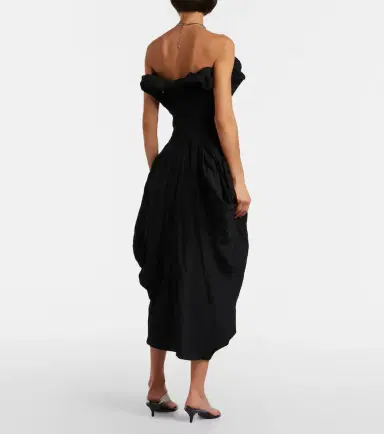 Magda Butrym Draped cotton-blend cocktail dress | Thumbnail 3 Magda Butrym Draped cotton-blend cocktail dress | Thumbnail 3