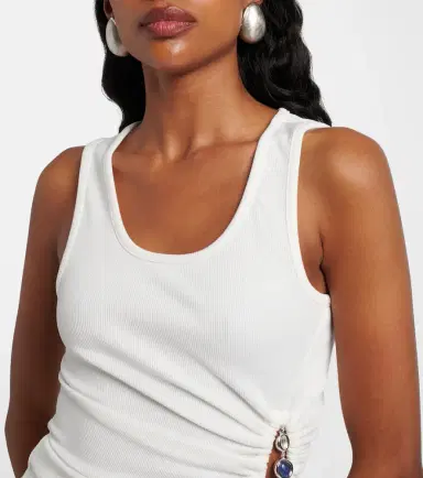 Christopher Esber Droplet Crystal embellished ruched tank top | Thumbnail 6 Christopher Esber Droplet Crystal embellished ruched tank top | Thumbnail 6