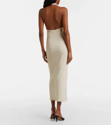 Nili Lotan Stevie cotton jersey midi dress | Thumbnail 3 Nili Lotan Stevie cotton jersey midi dress | Thumbnail 3