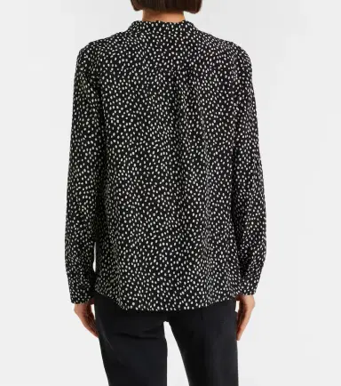 Nili Lotan Janese bow-detail polka-dot silk blouse | Thumbnail 3 Nili Lotan Janese bow-detail polka-dot silk blouse | Thumbnail 3