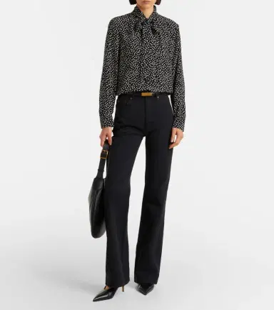 Nili Lotan Janese bow-detail polka-dot silk blouse | Thumbnail 6 Nili Lotan Janese bow-detail polka-dot silk blouse | Thumbnail 6