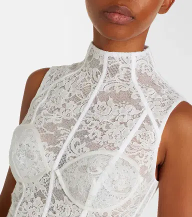 Acne Studios Floral cotton-blend lace corset dress | Thumbnail 2 Acne Studios Floral cotton-blend lace corset dress | Thumbnail 2