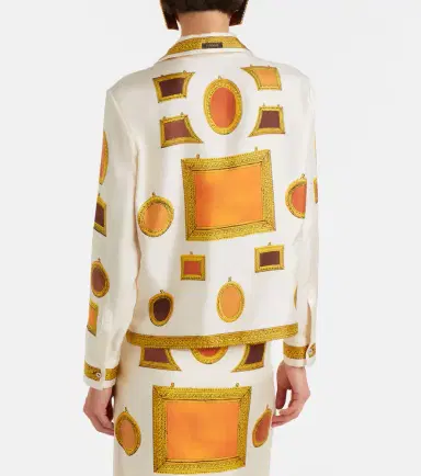 Versace Printed silk twill shirt | Thumbnail 2 Versace Printed silk twill shirt | Thumbnail 2