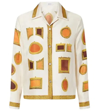 Versace Printed silk twill shirt | Thumbnail 1 Versace Printed silk twill shirt | Thumbnail 1