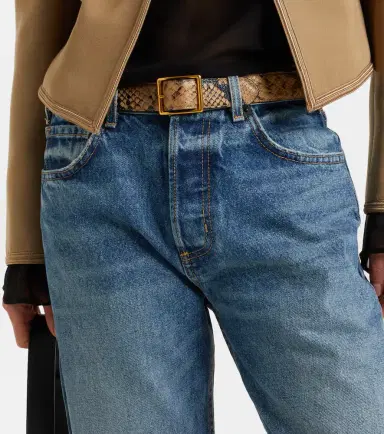 Nili Lotan Gabriele snake-print leather belt | Thumbnail 3 Nili Lotan Gabriele snake-print leather belt | Thumbnail 3