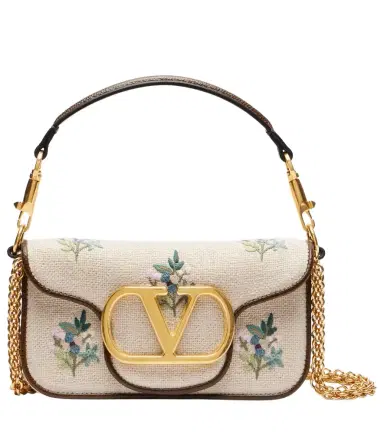 Valentino Garavani Locò Small embroidered top-handle bag | Thumbnail 1 Valentino Garavani Locò Small embroidered top-handle bag | Thumbnail 1