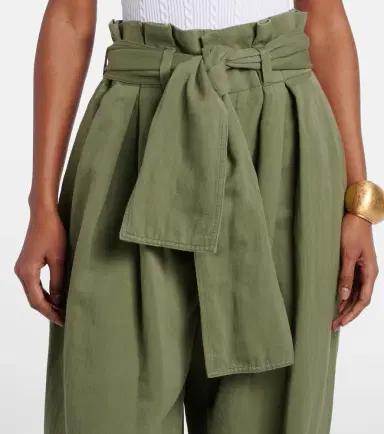 Balmain Cotton and linen twill tapered pants | Thumbnail 4 Balmain Cotton and linen twill tapered pants | Thumbnail 4