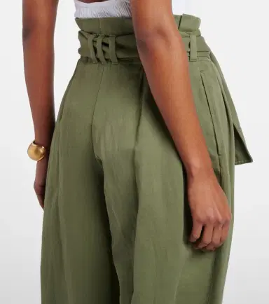 Balmain Cotton and linen twill tapered pants | Thumbnail 6 Balmain Cotton and linen twill tapered pants | Thumbnail 6