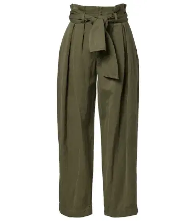 Balmain Cotton and linen twill tapered pants | Thumbnail 1 Balmain Cotton and linen twill tapered pants | Thumbnail 1