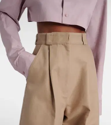 Balenciaga Cotton gabardine wide-leg pants | Thumbnail 3 Balenciaga Cotton gabardine wide-leg pants | Thumbnail 3