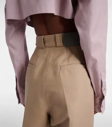 Balenciaga Cotton gabardine wide-leg pants | Thumbnail 4 Balenciaga Cotton gabardine wide-leg pants | Thumbnail 4
