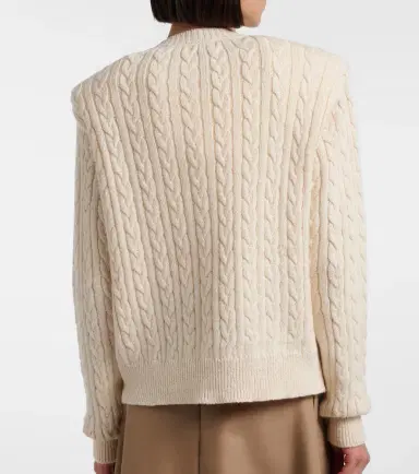 RÓHE Róhe Cable-knit cotton and wool cardigan | Thumbnail 2 RÓHE Róhe Cable-knit cotton and wool cardigan | Thumbnail 2