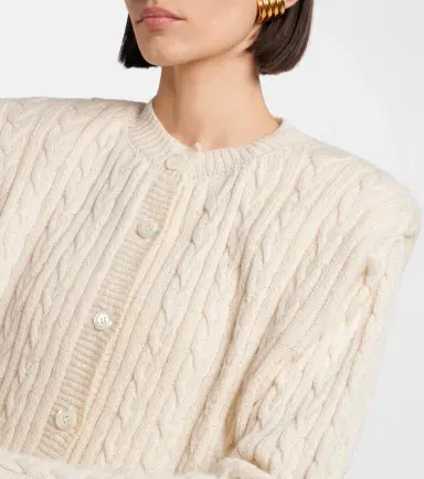 RÓHE Róhe Cable-knit cotton and wool cardigan | Thumbnail 5 RÓHE Róhe Cable-knit cotton and wool cardigan | Thumbnail 5