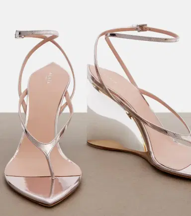 Alaia Alaïa Invisible leather wedge thong sandals | Thumbnail 3 Alaia Alaïa Invisible leather wedge thong sandals | Thumbnail 3
