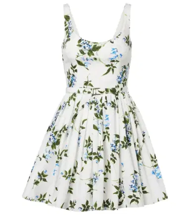 Emilia Wickstead Eglantine floral belted cotton minidress | Thumbnail 1 Emilia Wickstead Eglantine floral belted cotton minidress | Thumbnail 1