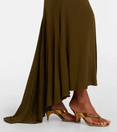 Blumarine Floral-appliqué ruched maxi dress | Thumbnail 5 Blumarine Floral-appliqué ruched maxi dress | Thumbnail 5