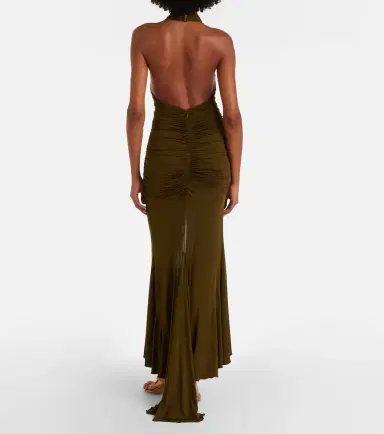 Blumarine Floral-appliqué ruched maxi dress | Thumbnail 6 Blumarine Floral-appliqué ruched maxi dress | Thumbnail 6