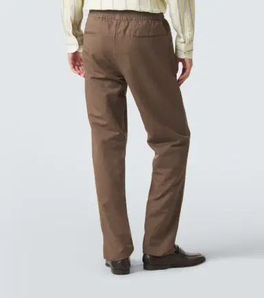 Sunspel Cotton and linen straight pants | Thumbnail 2 Sunspel Cotton and linen straight pants | Thumbnail 2
