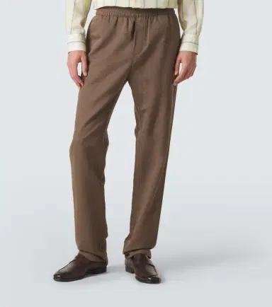 Sunspel Cotton and linen straight pants | Thumbnail 3 Sunspel Cotton and linen straight pants | Thumbnail 3