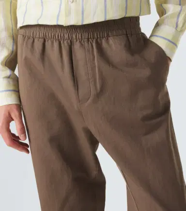Sunspel Cotton and linen straight pants | Thumbnail 4 Sunspel Cotton and linen straight pants | Thumbnail 4