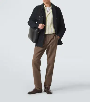 Sunspel Cotton and linen straight pants | Thumbnail 5 Sunspel Cotton and linen straight pants | Thumbnail 5